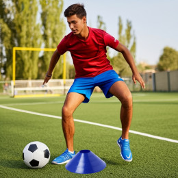 Конус разметочный синий