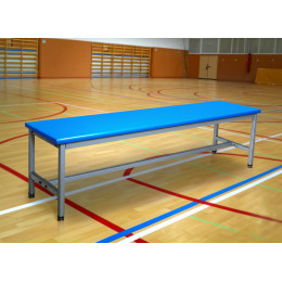 Скамейка для раздевалок без спинки "кушетка" мягкая 2,0м