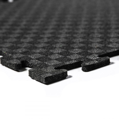 Усиленный черный мат-пазл 48х48 см, 8 мм (High Density)