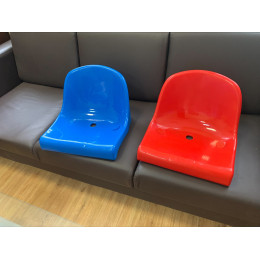Кресло пластиковое 2 крепления (стадионное, цвет на выбор)