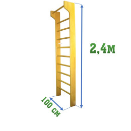 Шведская стенка 2,4х1м с выносом 